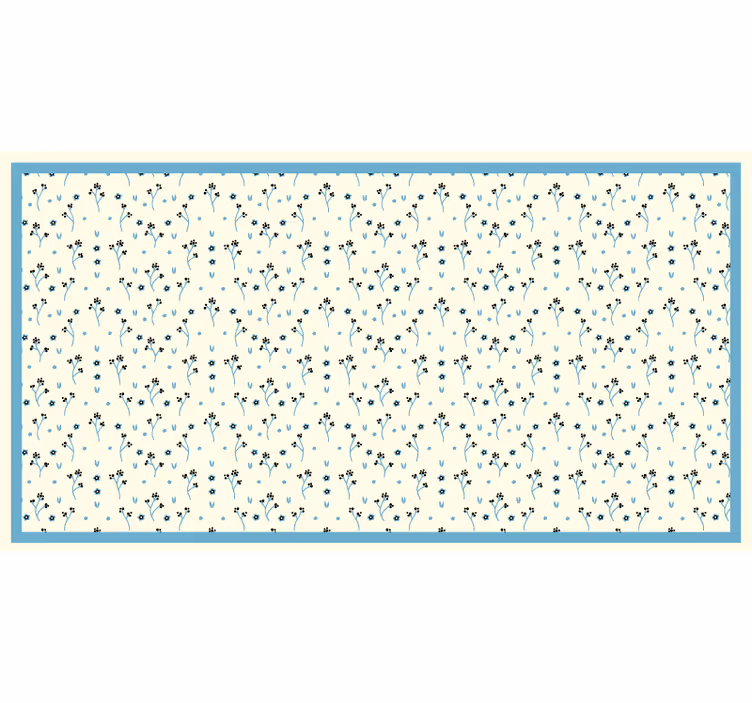 Blind bedroom with delicate floral pattern - TenStickers