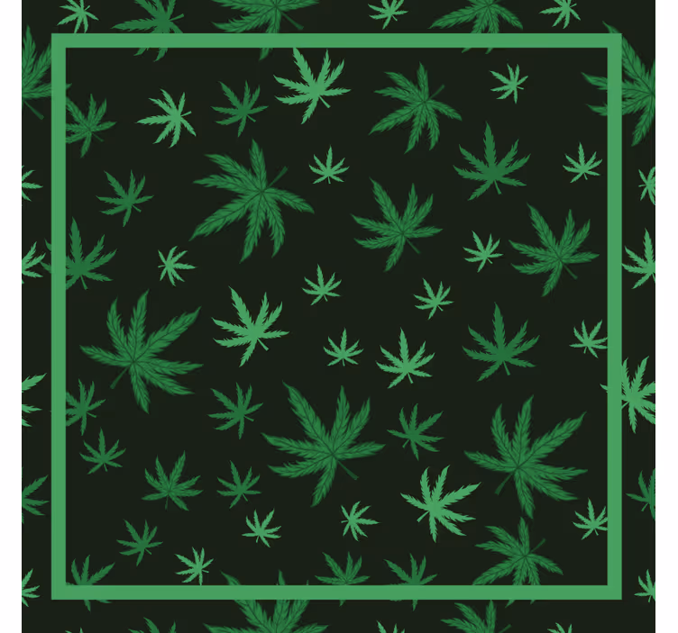Blind bedroom marijuana leaf design - TenStickers