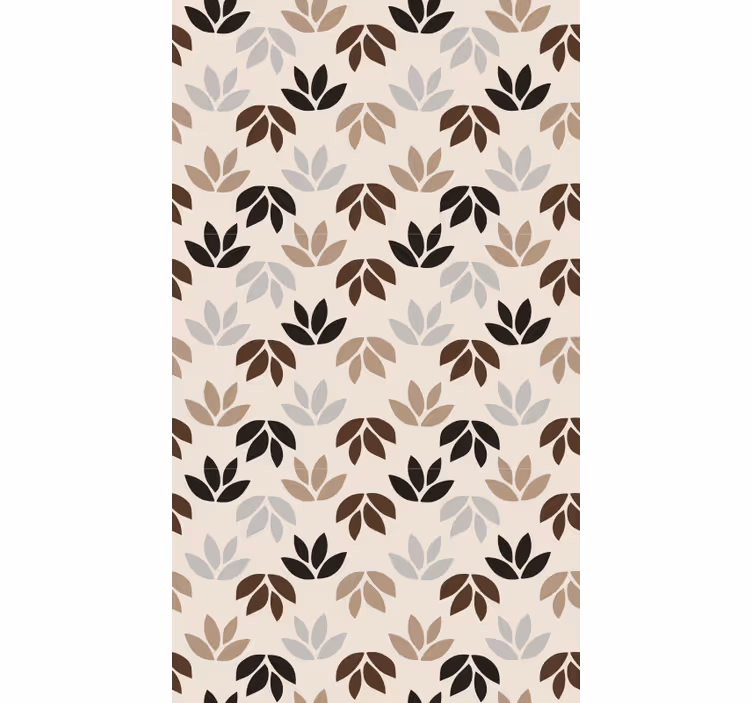 Blind bedroom brown leaf branches - TenStickers