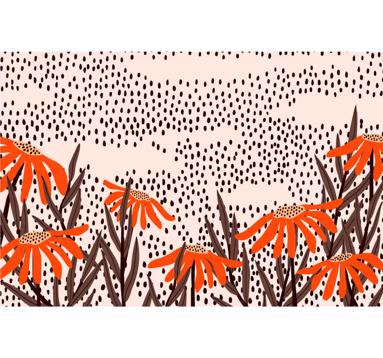 Blind bedroom doodle polka dots and confetti - TenStickers
