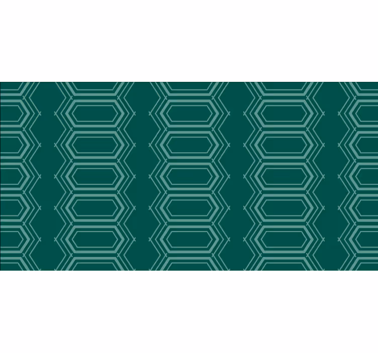 Blind bedroom geometric green circle pattern - TenStickers