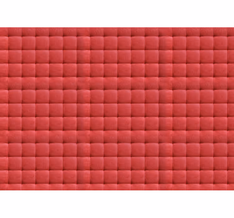 Blind bedroom with red leather padding - TenStickers