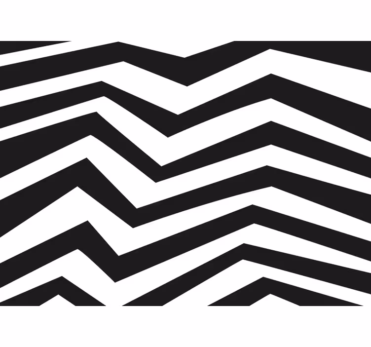 Blind bedroom zigzag design - TenStickers