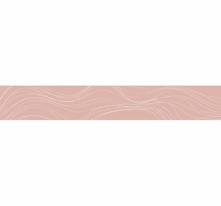 Blind bedroom terracotta waves design - TenStickers