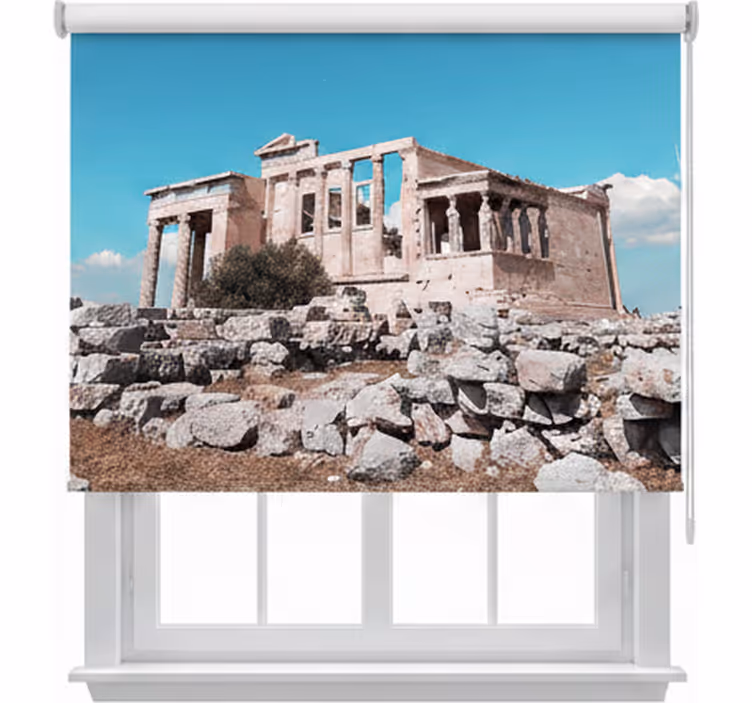 Blind bedroom with magnificent acropolis design - TenStickers