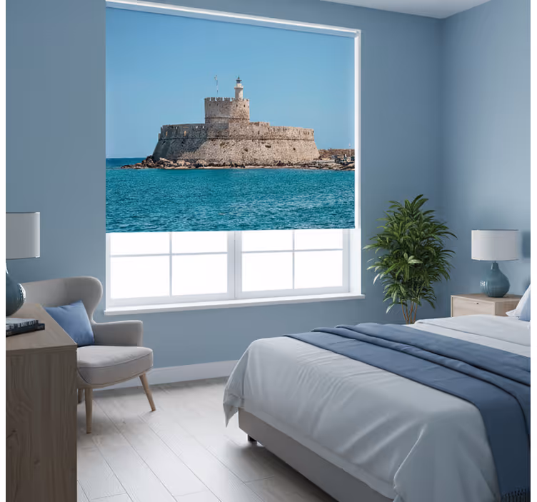 Blind bedroom remains of the colossus of rhodes - TenStickers