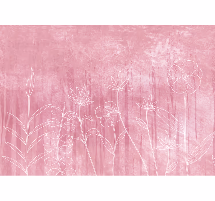 Blind bedroom in pink shaded scandinavian style - TenStickers