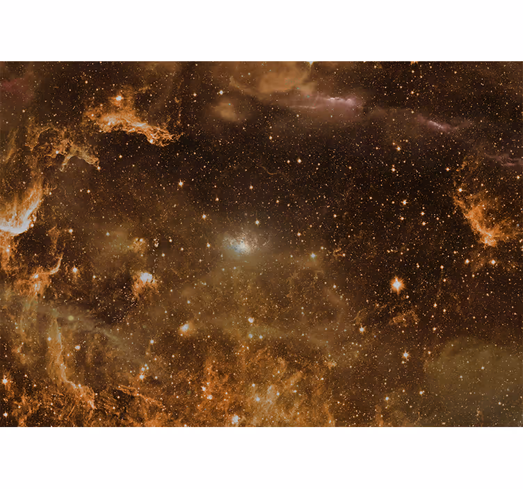 Blind bedroom of mysterious cosmic clouds - TenStickers