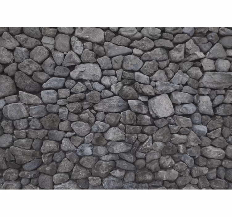 Blind bedroom raw boulder design - TenStickers