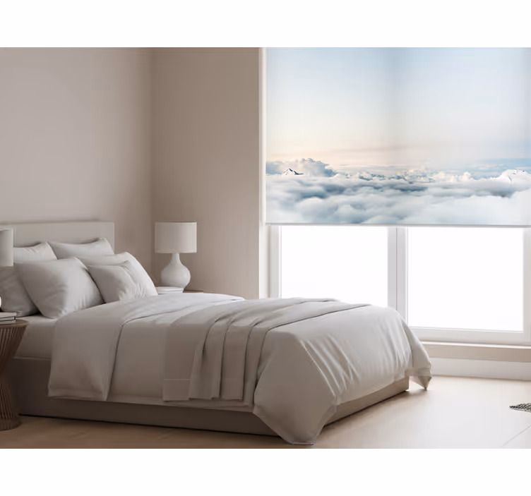 Blind bedroom with stunning sky and sea view - TenStickers