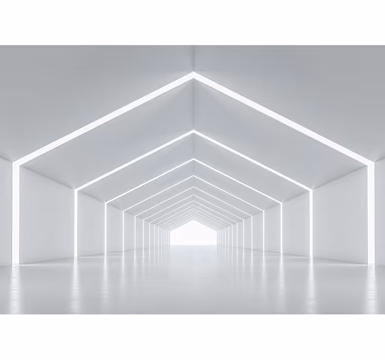White window blind with 3d bright reflections - TenStickers