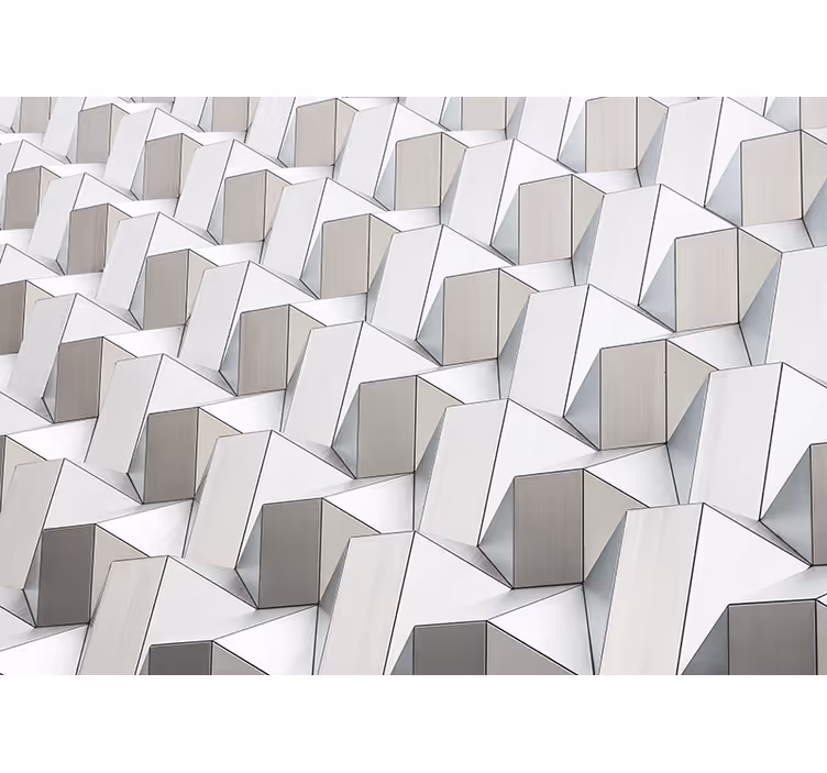 White window blind with 3d pattern in grey - TenStickers