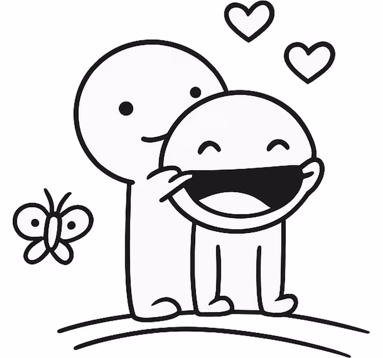 White window blind that brings a smile to you - TenStickers