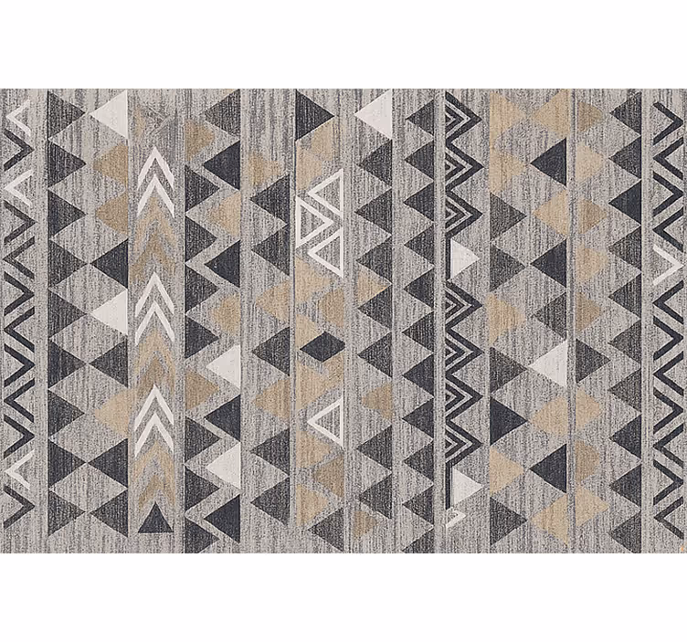 Living room blind in grey geometric triangles - TenStickers
