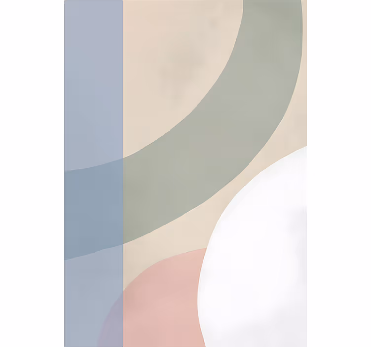 Living room blind in vibrant color palette - TenStickers
