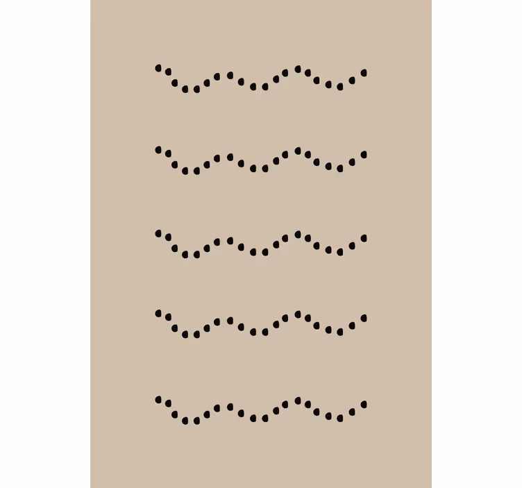 Living room blind with grounded stone design - TenStickers