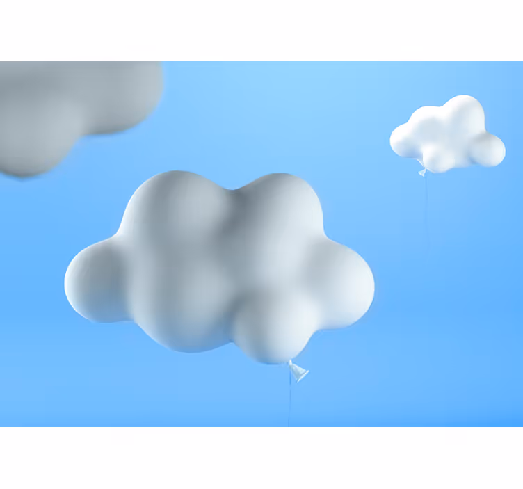Blind children cloud-shaped balloons - TenStickers