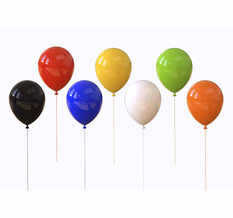 Blind children 3d realistic balloons - TenStickers