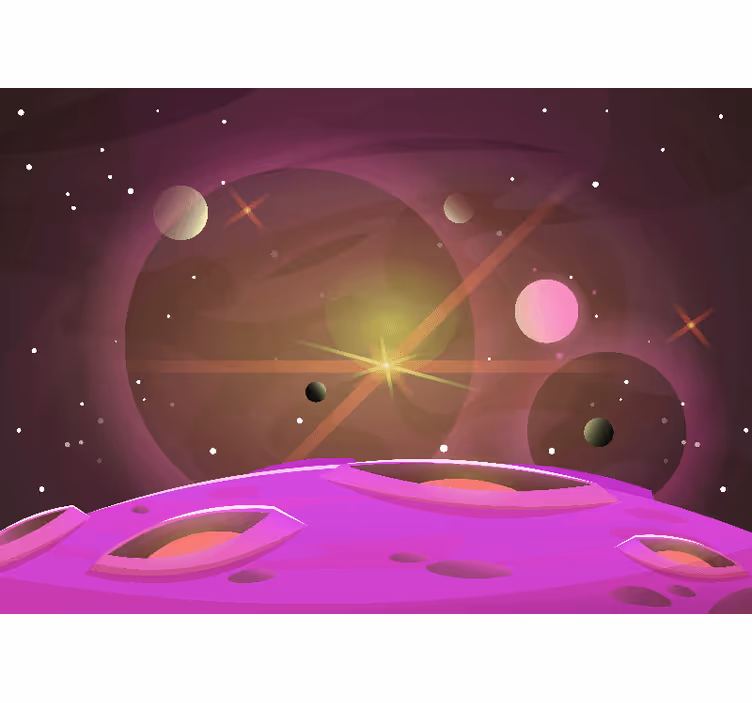 Blind children exploring futurist views of space - TenStickers