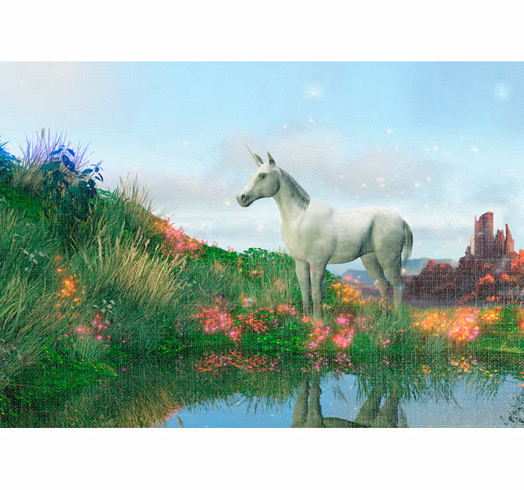 Blind children’s unicorn castle and flower wonderland - TenStickers