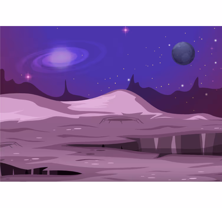 Blind children explore an alien landscape - TenStickers
