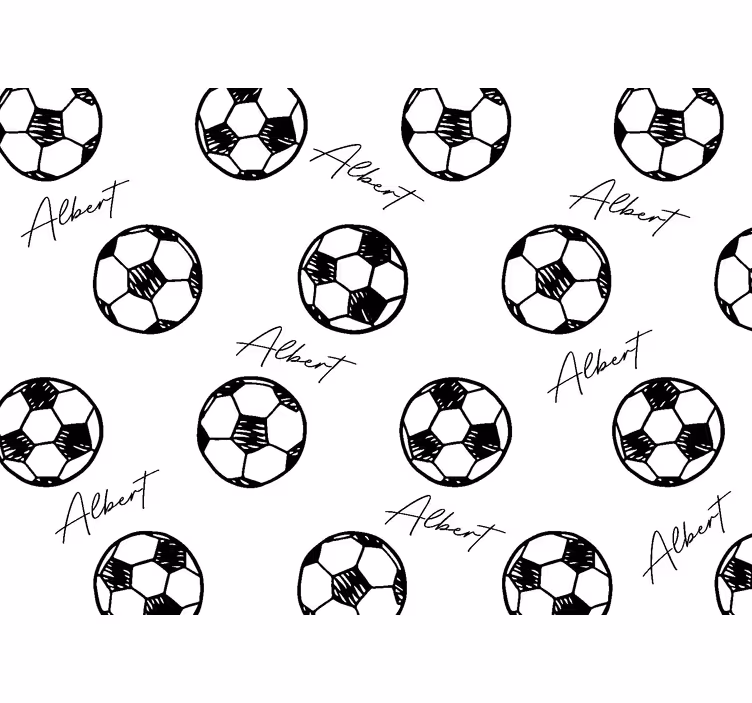 Blind children personalized football - TenStickers