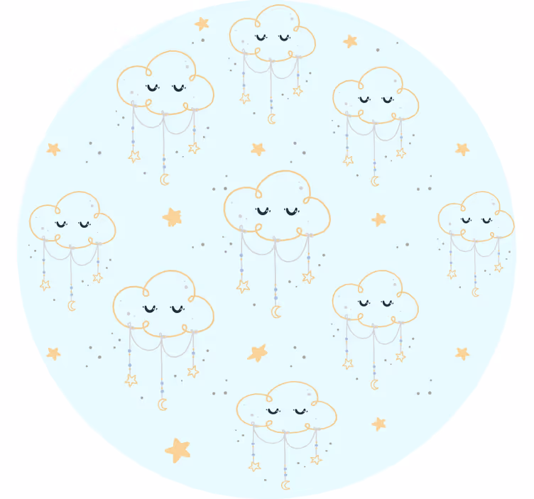 Blind children cloud pattern sensory blanket - TenStickers
