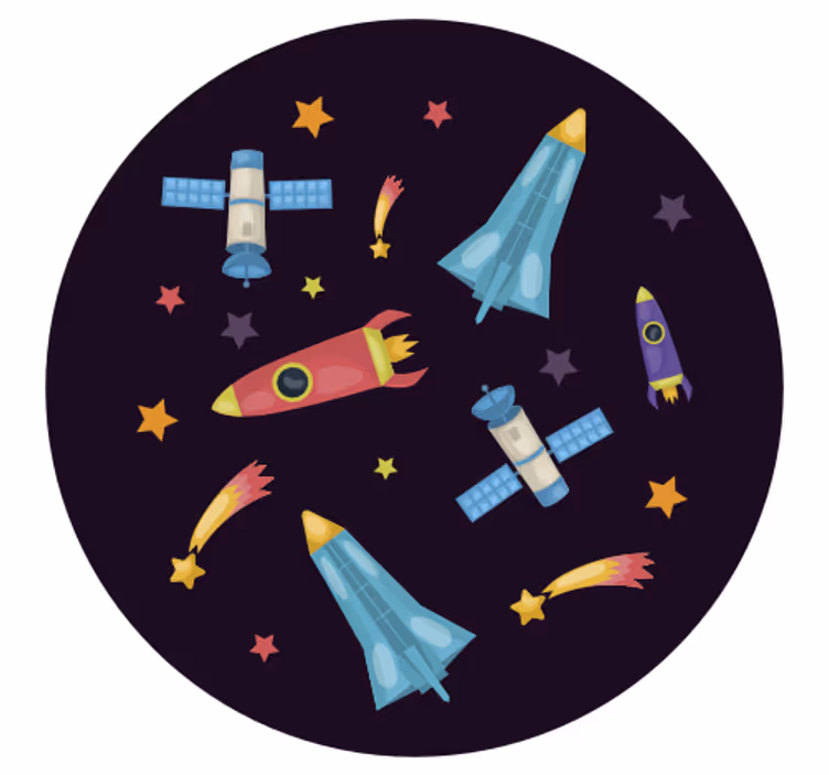 Blind children explore space rockets and planets - TenStickers