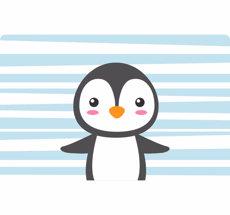 Blind children joyful penguin - TenStickers