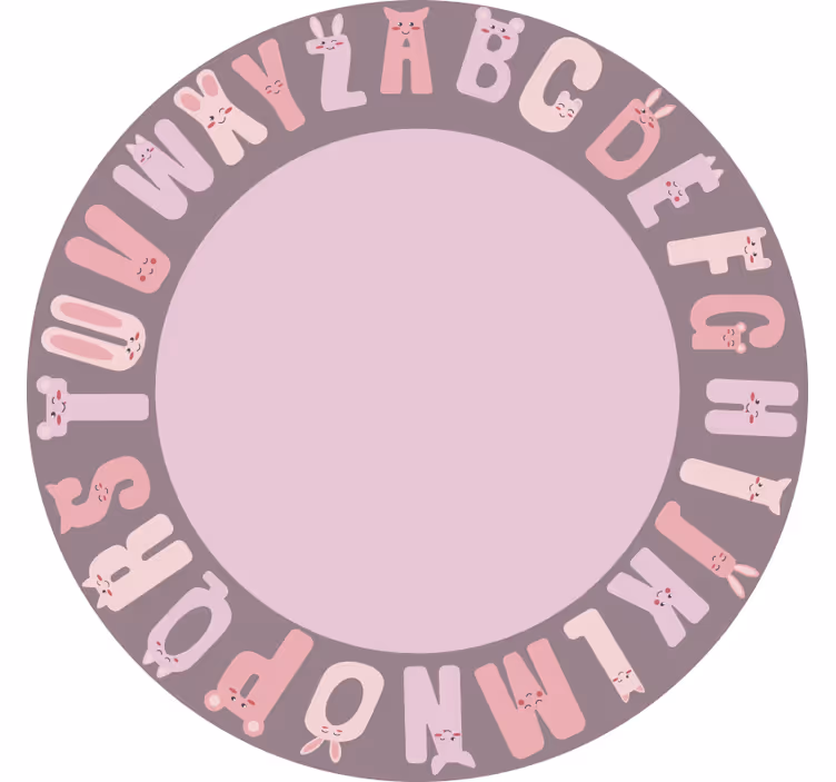 Blind children round alphabet - TenStickers