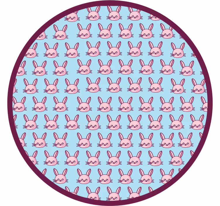 Blind children anime bunnies - TenStickers