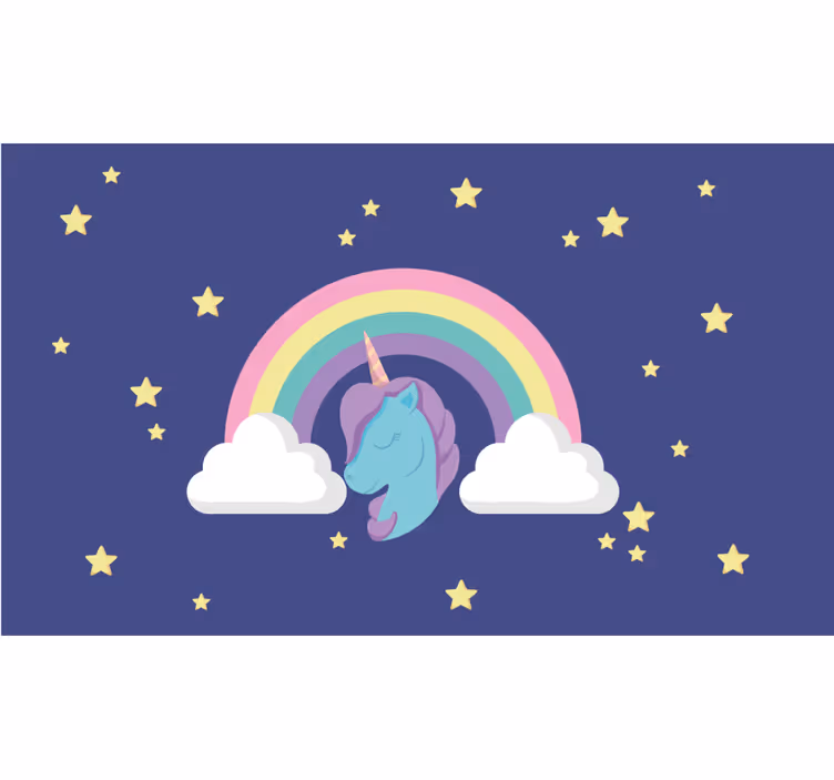 Blind children anime rainbow unicorn plush toy - TenStickers