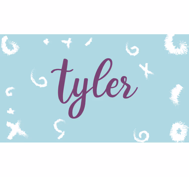Blind children doodled personalized name - TenStickers
