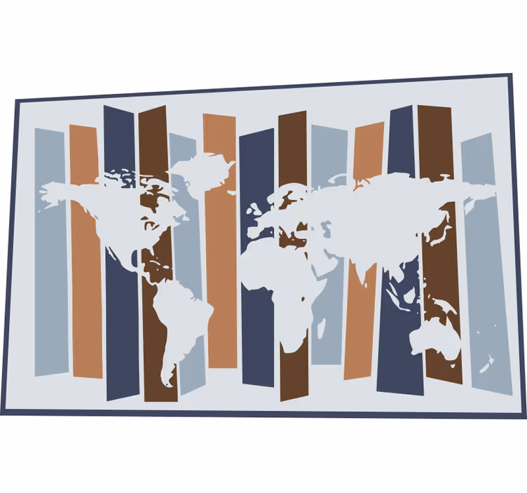 Blind children in nordic colors - TenStickers