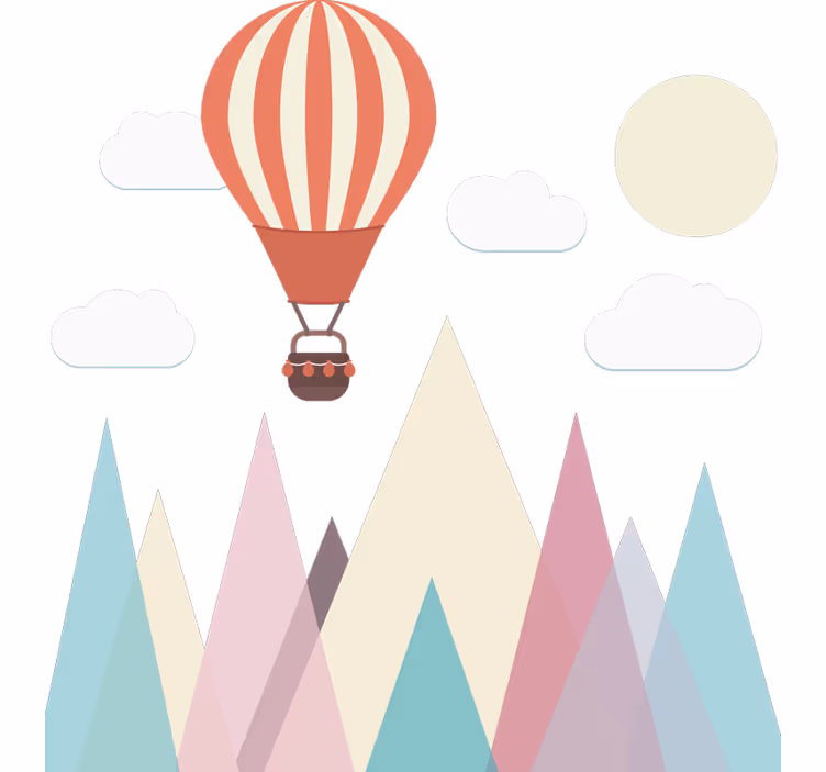 Blind children minimal geometric landscape - TenStickers