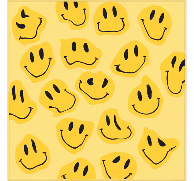 Blind children with quirky smiley faces - TenStickers