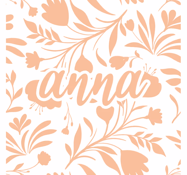 Blind children pink vintage leaves pattern - TenStickers