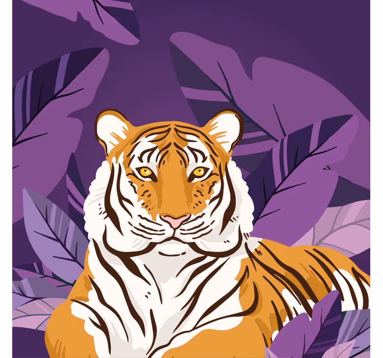 Blind children curious about jungle animals - TenStickers