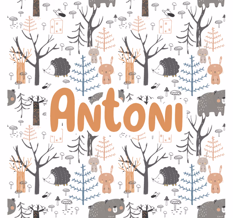 Blind children explore scandinavian forest animals - TenStickers