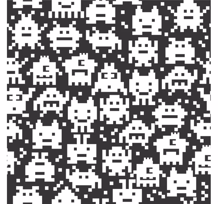 Blind children monster window vinyl game - TenStickers