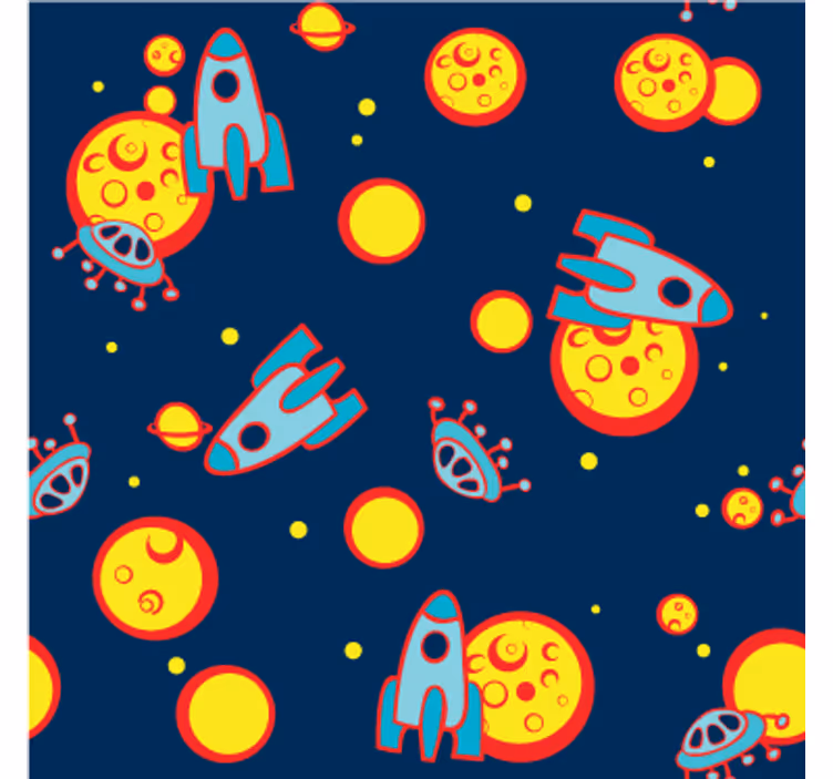 Blind children cosmic vinyl wall piece - TenStickers