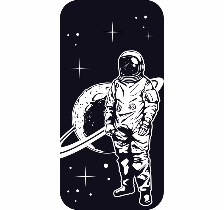 Blind children astronaut design with planet - TenStickers