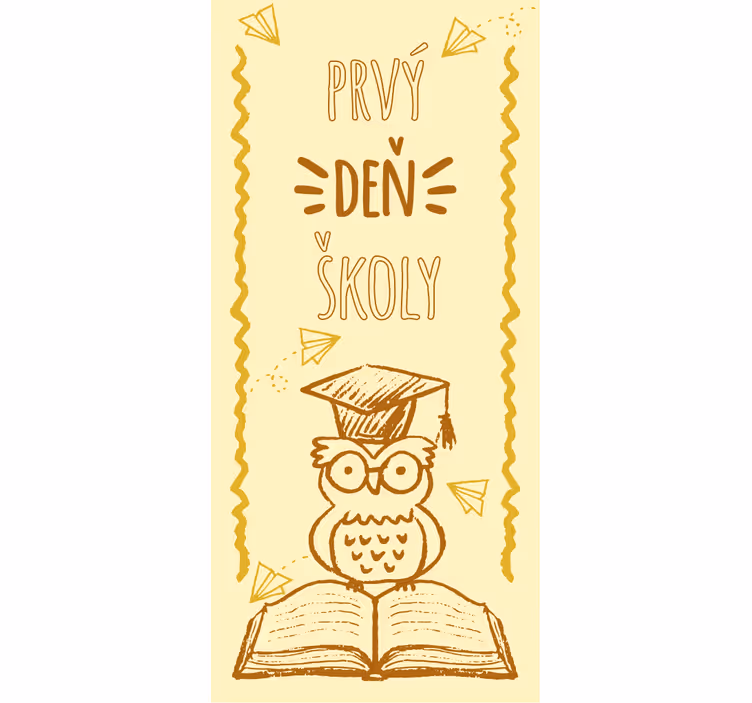 Blind children first day of school design - TenStickers