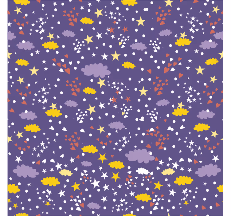 Blind children star and cloud pattern - TenStickers