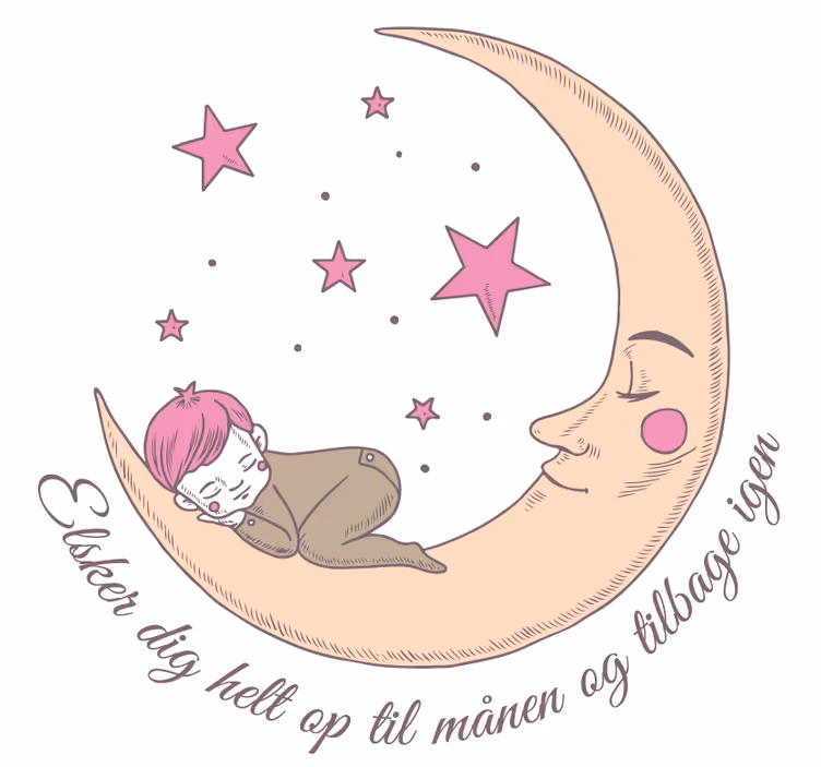 Blind children, love you to the moon and back - TenStickers