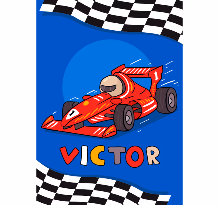 Blind children formula 1 for kids - TenStickers
