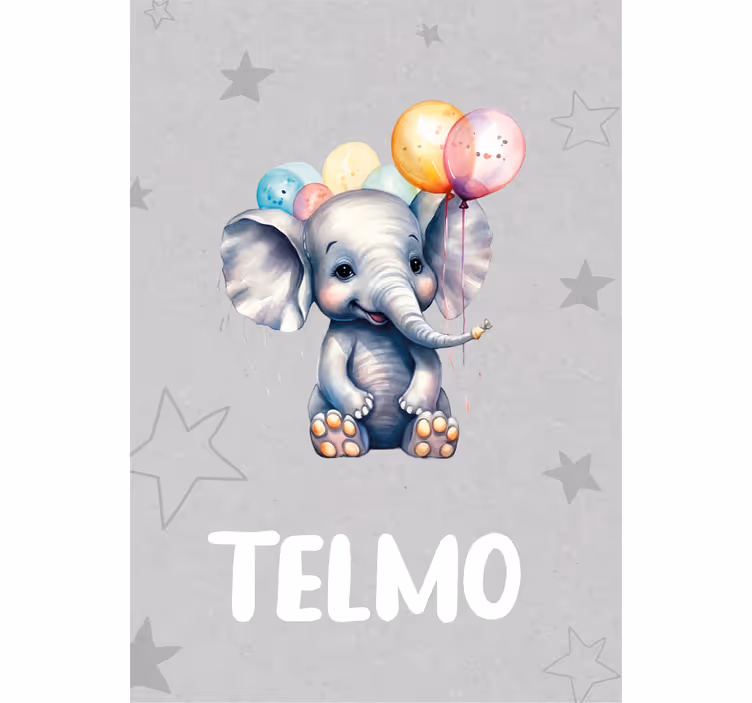 Blind children love baby elephants with balloons - TenStickers