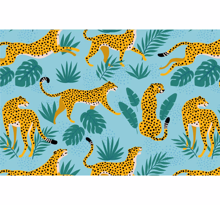 Blind children leopard adventure - TenStickers