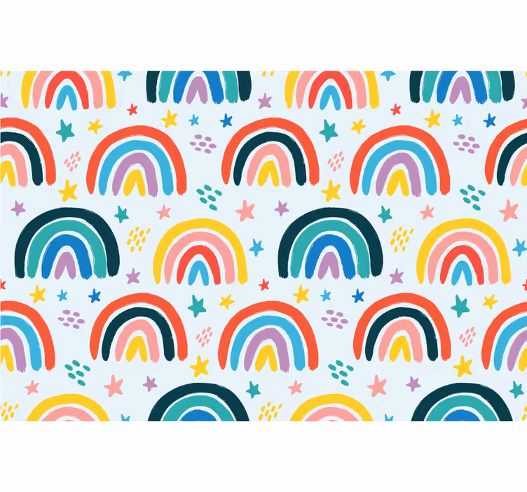 Blind children a lot of colorful rainbow patterns - TenStickers