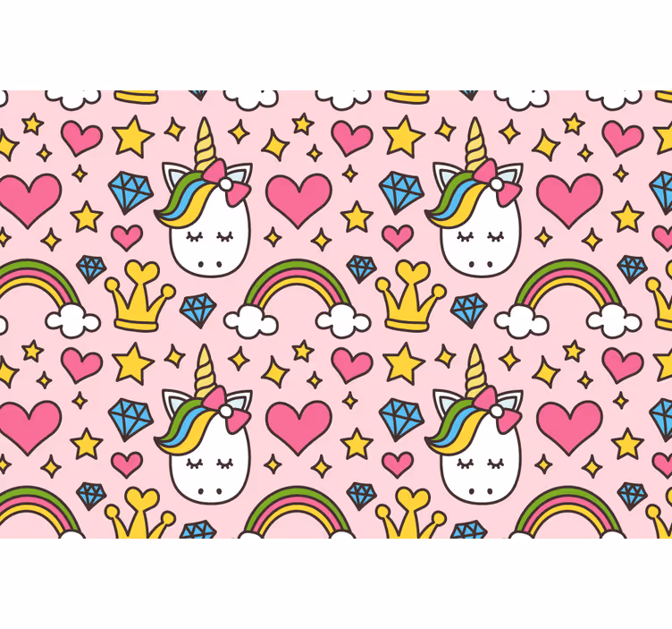 Cute rainbows and unicorns for blind children - TenStickers